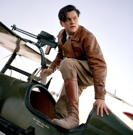 Leonardo DiCaprio as Howard Hughes in The Aviator.