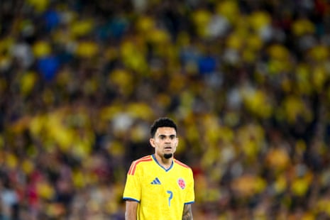 Colombia’s forward Luis Diaz.