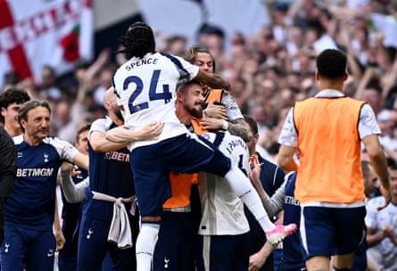 Tottenham celebrate
