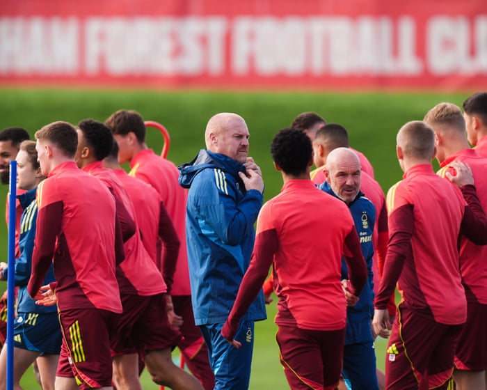 Badge of honour: Sean Dyche has Forest history but focuses on urgent task at hand