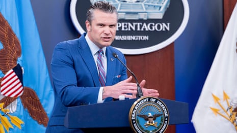 Pete Hegseth attacks media over reporting of US strikes in Iran – video