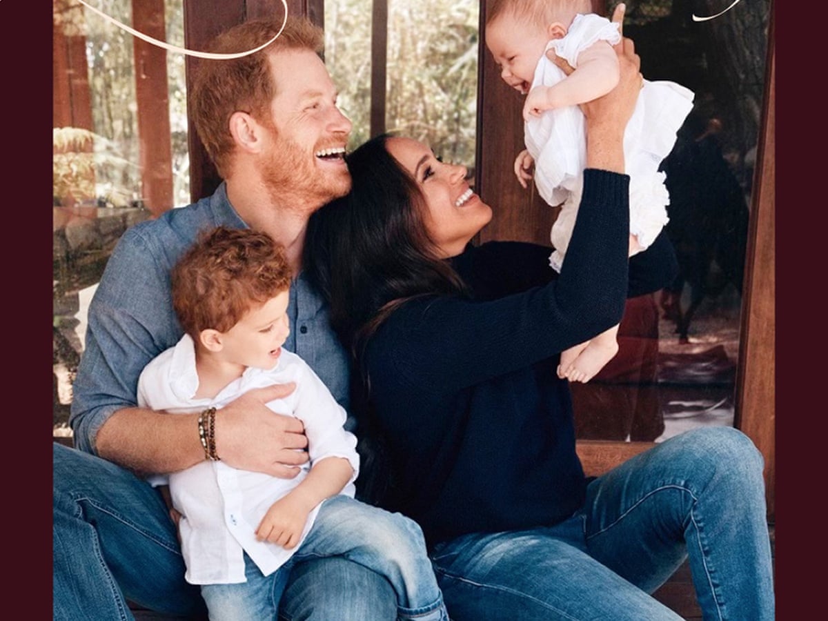 Harry and Meghan release first photo of Lilibet on Christmas card | Prince Harry | The Guardian
