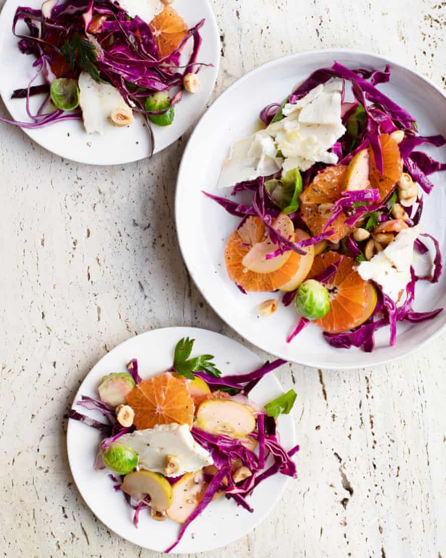 Purple reign: red cabbage, apple and goat’s cheese.