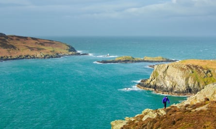 ‘The nature reserve can only be reached by boat’: Calf of Man, Isle of Man.