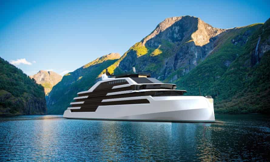 An artist’s impression of the MM130 hydrogen-powered cruise ship.