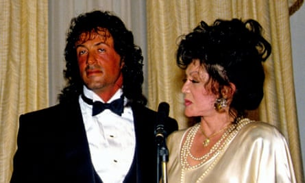 Sylvester Stallone with his mother, Jackie, in 1988.