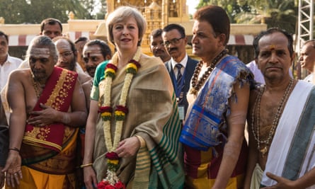 Theresa May in Bangalore, 2016.