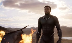 So lit … Chadwick Boseman in Marvel’s Black Panther.