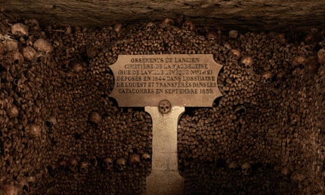 The remains of millions of people were moved to the Catacombs in the late 18th century to avoid a public health problem in Paris.