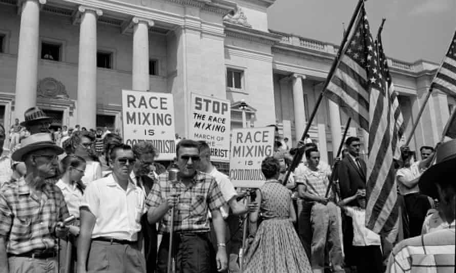 Against integration … rally in Little Rock, Arkansas, 1959. Photograph: John T Beldsoe/Photoquest/Getty