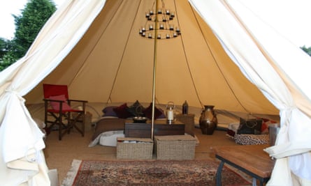 Luxury bell tent at Home Farm