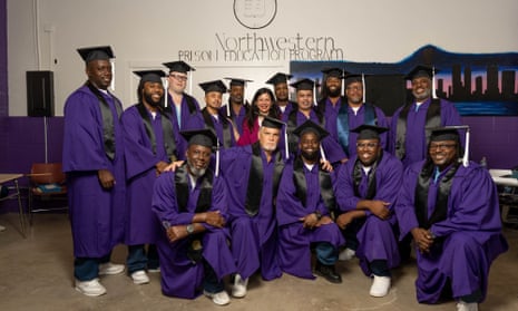 Graduating students of Northwestern University's prison education program