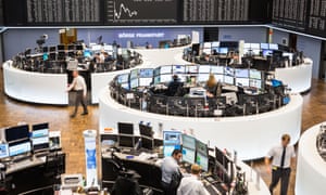 The trading floor of the Frankfurt exchange