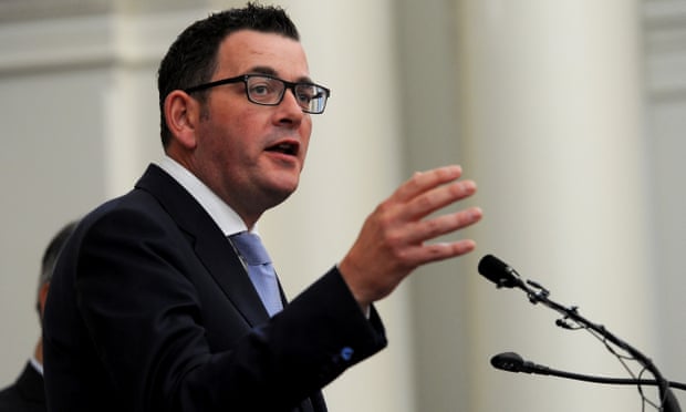  Victorian premier Daniel Andrews made it compulsory for all new public-sector enterprise agreements to include up to 20 days of family violence leave. Photograph: Mal Fairclough/AAP  