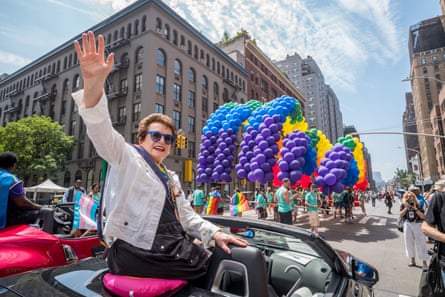 Billie Jean King at New York City Pride in 2018.