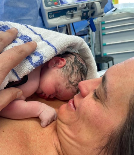 Elsie just after she was born.
