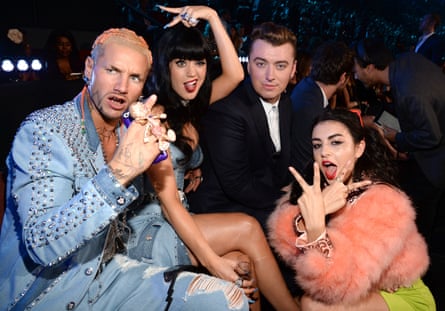 Riff Raff, Katy Perry, Sam Smith and Charli XCX at the 2014 MTV Video Music Awards 2014 in Inglewood, California