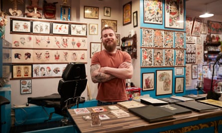 AJ Rundell of the Follow Your Dreams tattoo shop rejects the idea that online shopping has hurt the high street.
