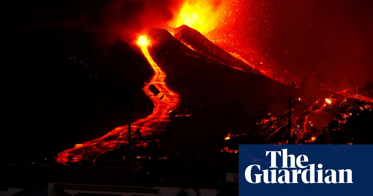 Spanish Canary Island volcano erupts, sending lava streaming towards villages