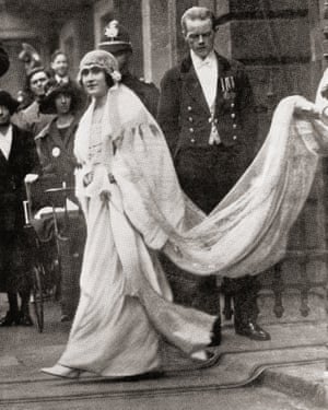 Elizabeth Angela Marguerite Bowes-Lyon, 1900 –2002. Future Queen Elizabeth, The Queen Mother. Wife of King George VI and the mother of Queen Elizabeth II. Seen here on her wedding day in 1936. From The Duchess of York, published c.1928. (Photo by: Universal History Archive/UIG via Getty Images)