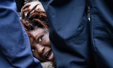 ‘I was lying on the ground beside a wall of cops’: student photographers’ best images of the campus protests