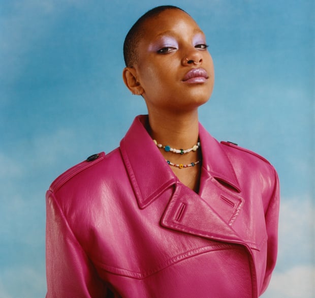 Willow Smith in pink coat, August 2022