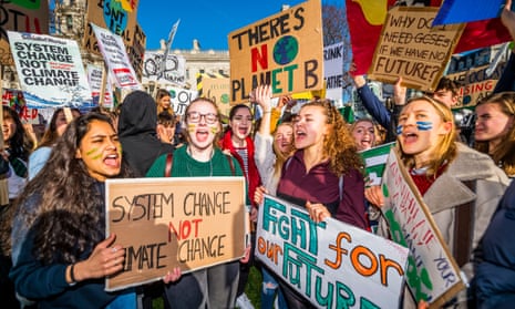 School students go on strike over the lack of action on climate change