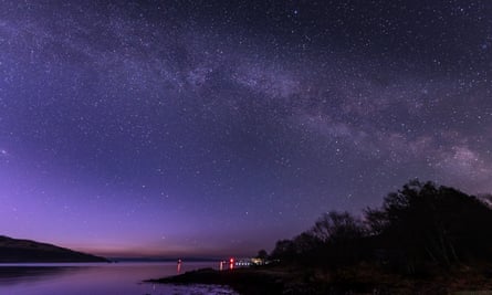Predawn Milky Way on the Isle of Rum.