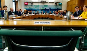 Mark Zuckerberg's Single Chair in Parliament.