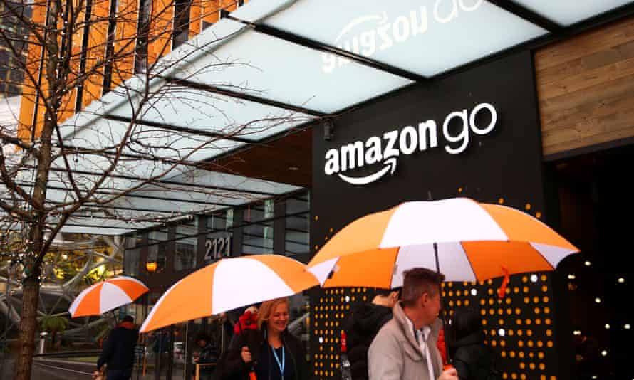 The Amazon Go store has no cashiers or checkouts