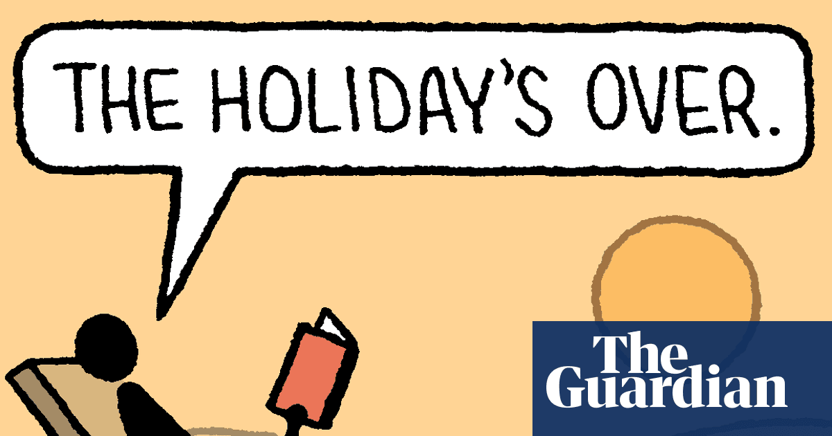 Tom Gauld on coming home after a holiday – cartoon
