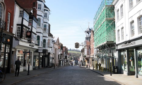 Guildford high street the day after Boris Johnson put the UK in lockdown in late March.