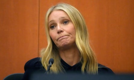 Gwyneth Paltrow appears on the stand in a Utah court where she is accused of causing a ski accident.