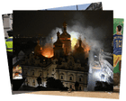 A cathedral on fire and a ‘Frankenwrap’: photos of the day – Monday