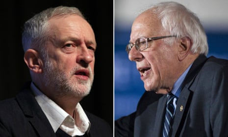 Jeremy Corbyn, left, and Bernie Sanders