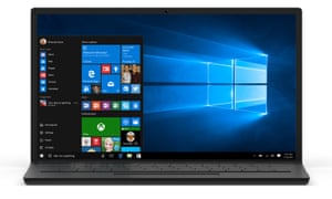 Windows 10 on a laptop