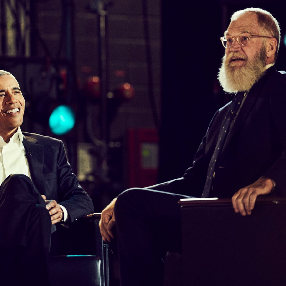 David Letterman Meets Barack Obama Has The Talk Show Legend Lost His Edge Us Television The Guardian
