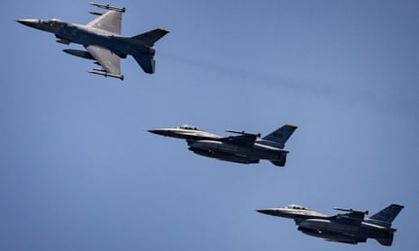 US Air Force F-16 fighter jets fly in formation during joint exercises in the Philippines last week.