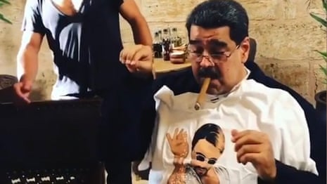 Venezuelan president feasts at 'Salt Bae' restaurant while country goes hungry – video 