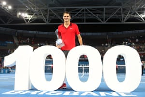 11 Jan 2015, Brisbane: Nevertheless, by 2015 Federer had landed his 1,000th singles title after beating Milos Raonic of Canada at the Brisbane International.