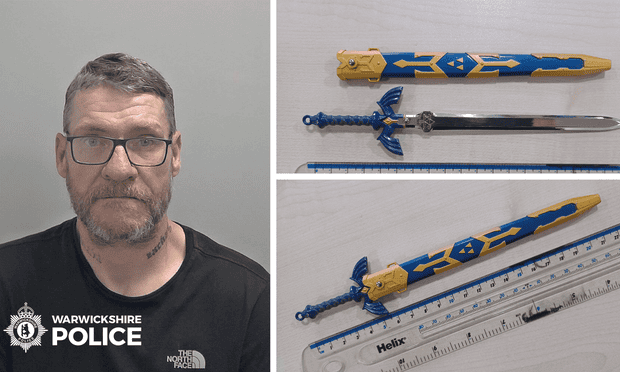 Man jailed for carrying replica sword from Legend of Zelda video game in public
