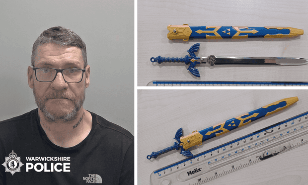 Man jailed for carrying replica sword from Legend of Zelda video