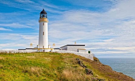 The lighthouse at the Mull of Galloway, the most southerly point of Scotland.