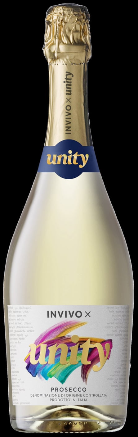Bottle of Invivo X Unity prosecco 