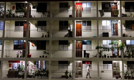 An old public housing estate flat in Singapore’s Katong area, built by the HDB.