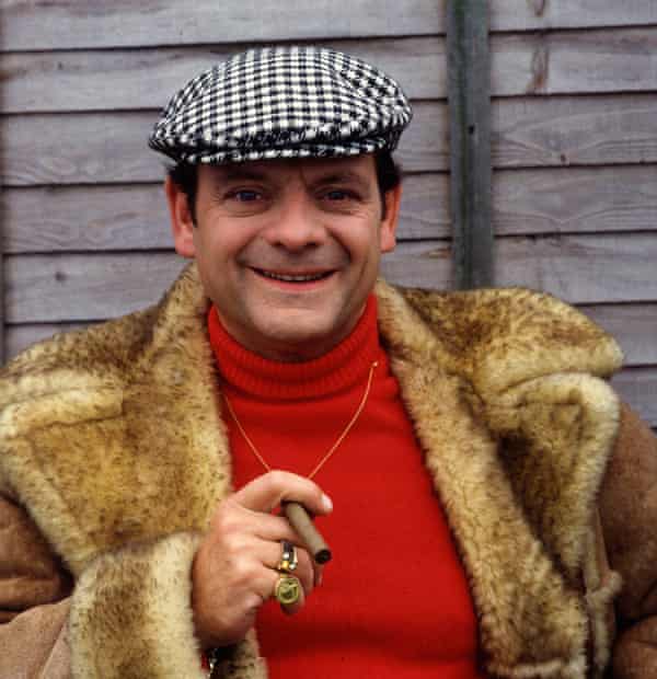 David Jason as Derek 'Delboy' Trotter, in his sheepskin coat.