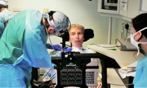 Peter undergoing research in a lab