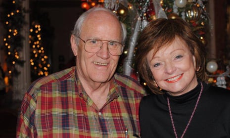 The author’s stepfather and mother, Tom and Carolyn Gates, at Christmas of 2013.