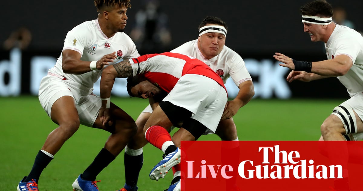 England v Tonga: Rugby World Cup 2019 – live!