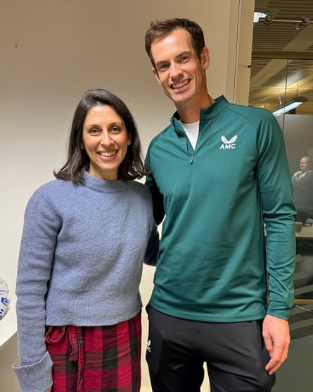 Nazanin Zaghari-Ratcliffe and Andy Murray at Today Studios.